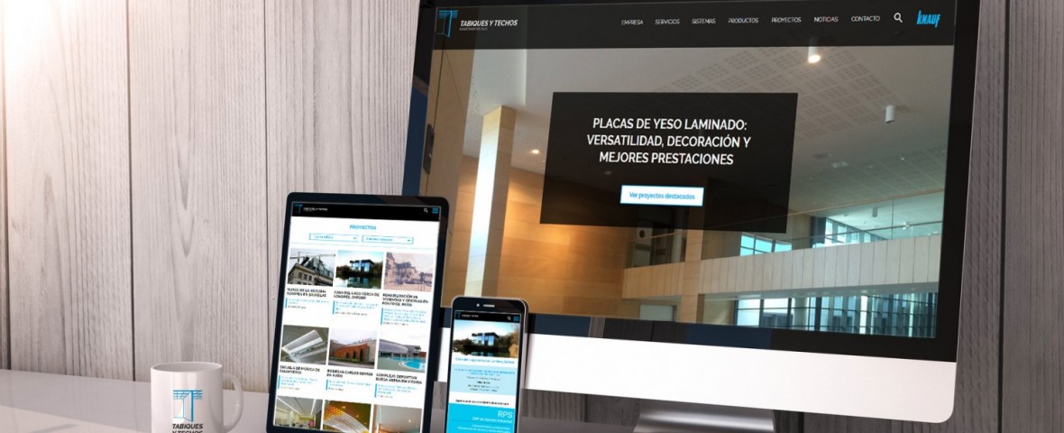 Presentamos la nueva web de Tabiques y Techos R.